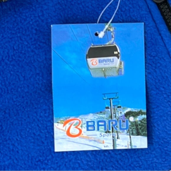 Baru Sports MENS SIZE XS Lightweight Fleece Full Zip Jacket Blue Zip Pockets New - Picture 7 of 14